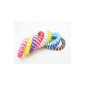 Scrunchy colorful mix (plastic spiral), hairband, phone cord, elastic, hair accessories (set of 10) of the brand MyBeautyworld24 (Misc.)