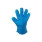 Belmalia Back glove, heat resistant, silicone for kitchen and barbecue, potholder, oven mitt, blue (household goods)