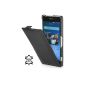 Goodstyle UltraSlim Case Leather Case for Sony Xperia Z2, Black (Wireless Phone Accessory)