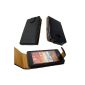 Flip Case Leather Case black Samsung Galaxy R i9103 i 9103 (Wireless Phone Accessory)