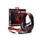 LuxeBell® SADES SA-902 7.1 Surround Headset jeuvideo with micro USB for PC design - Color: Black and Red (Others)