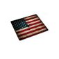 Flags USA 4, Map of the World, Design Mouse Pad Mouse Pad Mouse Mat Anti-slip feet for a Strong Optimal Maintenance Compatible with Colorful Design for All Types Mouse (Ball, Optical, Laser) (Electronics)
