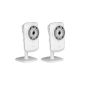 D-Link DCS-932L x 2 Pack 2 IP Cameras Day / Night WiFi N mydlink 300Mbps Ethernet Wifi White (Personal Computers)