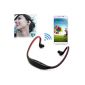 VicTsing Sport Bluetooth ® 3.0 Wireless Headphones Handsfree Headset Music for Samsung Galaxy S3 S4 Note 2 II 3 III Smart Phone Nokia Sony HTC One M7 iPhone 6, 6 Plus- Red