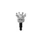 3.5mm dust plug cap silver Fa. Crown Universal f iPhone. 4 / 4S ipad (Electronics)