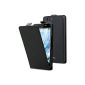 Case Wiko Getaway - black ultra thin case with integrated protective cover for Wiko Getaway (Electronics)