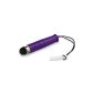 Mini Pen VIOLET for Smartphone and touch pad for Samsung Galaxy S3 i9000 S4 i9500 Note 2 N7100 mini i8190 S2 i9100 i9300 LTE / Apple iPhone 5 4S 4 3GS / HTC Desire C M7 One XL / Nokia Lumia 820 900 920 / S Sony Xperia Sola ZU Ray Neo Arc (Wireless Phone Accessory)
