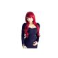 Cosplayland C422 - Dark Red 70cm long with gentle waves in the tips Wig (Toy)