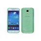 Silicone Case for Samsung Galaxy S4 Mini - brushed green - Cover PhoneNatic ​​Hard Case (Electronics)