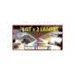LOT LAMPS x2 LOUPES +++ Neon Fluorescent daylight Ideal Philately ++++ ++++ FREE SHIPPING (Kitchen)
