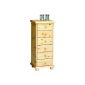 Steens 20220619 dresser Max 109 x 46 x 40 cm Solid pine, natural finish (household goods)