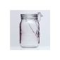 Sun glasses -. Solar lamp in a preserving jar with handles and 4 LEDs