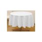 Sun Tan stain Round tablecloth White SPACE D.180 cm (Kitchen)