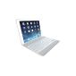 ZAGG Cover for iPad Air - Bluetooth Keyboard with hintergrundbelechteten keys - silver (German keyboard layout) (Personal Computers)
