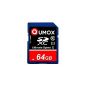64GB SD XC QUMOX 64GB SDXC Class 10 UHS-I memory card Secure Digital High Speed ​​Write Speed ​​40MB / s read speed upto 80 MB / s (Electronics)