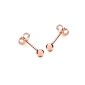 Carissima Ladies Earrings 375 rose gold ball 3mm 5.55.0573 (jewelry)