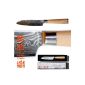 Kitchen knives 67-ply 67 sheets Japan Damask Damazener steel - Santoku blade 135 x 28 x 2.5 mm - untreated birch wood handle - Limited Edition