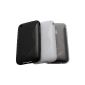 Set of 3 x TPU silicone case for iPhone 3G 3GS Black 1 + 1 + 1 white transparent - 22,040,303 (Electronics)