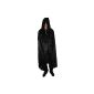 Costume-discount - Cape velvet hooded black (Toy)
