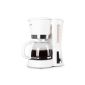 Klarstein Sunday Morning coffee with permanent filter (900W, 1.2 liters - 12 cups, cool touch) stainless steel design white