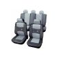 Cartrend seat cover complete set silver side airbag with docu seam