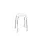 Ridder A00603101 bath / shower stool round, height adjustable, white (household goods)