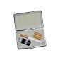 VIP cigarette case made of metal with leatherette cover - Accommodates an electronic cigarette, USB charging plug and 2 depots - Original of Zigon - Only CASE-EMPTY!  (Personal Care)