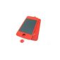 Apple iPhone 4S 4GS Red ~ Full LCD Display + Touch Screen Digitizer Pantalla Tactil Screen Front Glass Faceplate Lens Part Panel Screen Pantalla Tactil Assembly Together with Back Door Battery Cover Case Housing ~ Mobile Phone Repair Part Replacements (Wireless Phone Accessory)