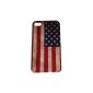 Ekna-SHOP Iphone 4 4S USA America flag Hardcover Distressed shell Case Bumper (Wireless Phone Accessory)
