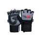Genuine leather RDX Gel Weight lifting Fitness Training Gloves Gym wb (Miscellaneous)