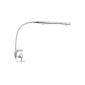 Trio lights 527720306 LED Booklight included 1x 3 W LED panel, with clamp and flexible arm, chrome, glass white satin (household goods)