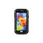 Patuoxun ® Shell Case Durable Shockproof Dustproof Mobile Phone Samsung Galaxy S5 i9600 --- Black (Electronics)
