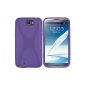mumbi X TPU Silicone Case for Samsung Galaxy Note 2 purple (Accessories)