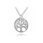 Materia jewelry 925 silver necklace pendant Tree Tree of Life - silver pendant Lebensbaum 14x18mm # KA-88 (Jewelry)