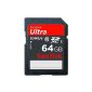 SanDisk SDSDU-064G-U46 Ultra SDXC 64GB Class 10 UHS-I memory card up to 30 MB / sec.  Read (Personal Computers)