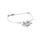 Fossil ladies Charms bracelet butterfly Cubic Zirconia Leather White 16-19.5 Cm JF85975040 (jewelry)