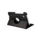 Shenit Multi Angle Stand 360 Rotating Folio Leather Case for Samsung Galaxy Tab 2 7.0 P3110 / P3100 - Black