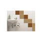 Tile stickers for kitchen and bathroom - FoLIESEN, 15cm x 15cm, 300 pieces, white glossy