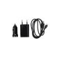 Charger 3 in 1 USB Power Car and Sony Xperia M (Electronics)