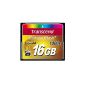 Transcend 16GB CompactFlash memory card (CF) UDMA 7 1000x TS16GCF1000 (Personal Computers)