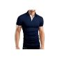 Grin & Bear Slim Fit Contrast Polo Shirt Polo Shirt Polo, GB160 (Textiles)