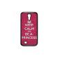 Luckhappy123 Customize Keep Calm and be a princess on all kinds of background Black plastic Case Fits and Protect Samsung Galaxy S4 I9500 (Electronics)