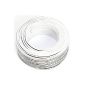 Speaker Cable white 2x 0,75mm² 50M Ring (Electronics)