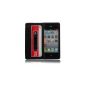 Retro Cassette Tape Silicone Case Cover for iPhone 3 / 3G / 3GS-- Black + Screen Protector (Electronics)