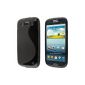 ECENCE Samsung Galaxy S3 i9300 S3 i9301 Neo Silicone TPU Case Cover Mobile Phone Case Cover Shell black 21040301 (electronic)