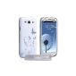 Yousave Accessories® Samsung Galaxy S3 Case White Butterfly Hard Case with screen protector (accessory)