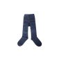 Weri specials fine knitted children's tights in plain, jeans (Textiles)