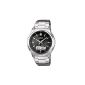 Casio - WVA-M630TD-1AER - Waveceptor - Men's Watch - Quartz Analog - Digital - Black Dial - Silver Titanium Bracelet (Watch)