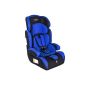 TecTake car seat Group I / II / III 9-36kg 1-12 years + extra padding Black Blue (Baby Product)