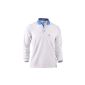 BCPOLO Mens Polo Shirt Atb UV + long polo?  sleeves.  White (Clothing)